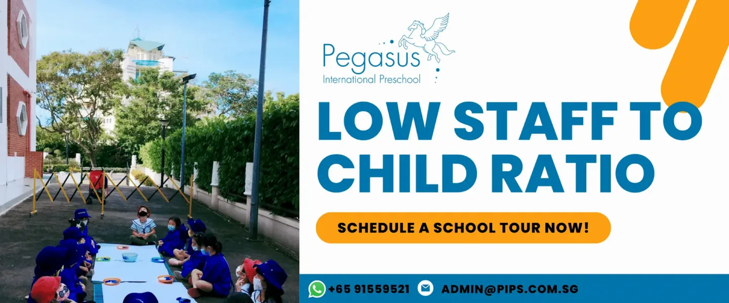 A low staff-to-child ratio during an outdoor activity