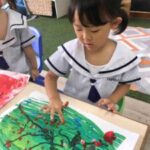 Chinese Blow Painting & Finger Point Painting