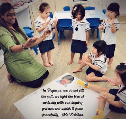 Kushna, teacher at Pegasus International Preschool